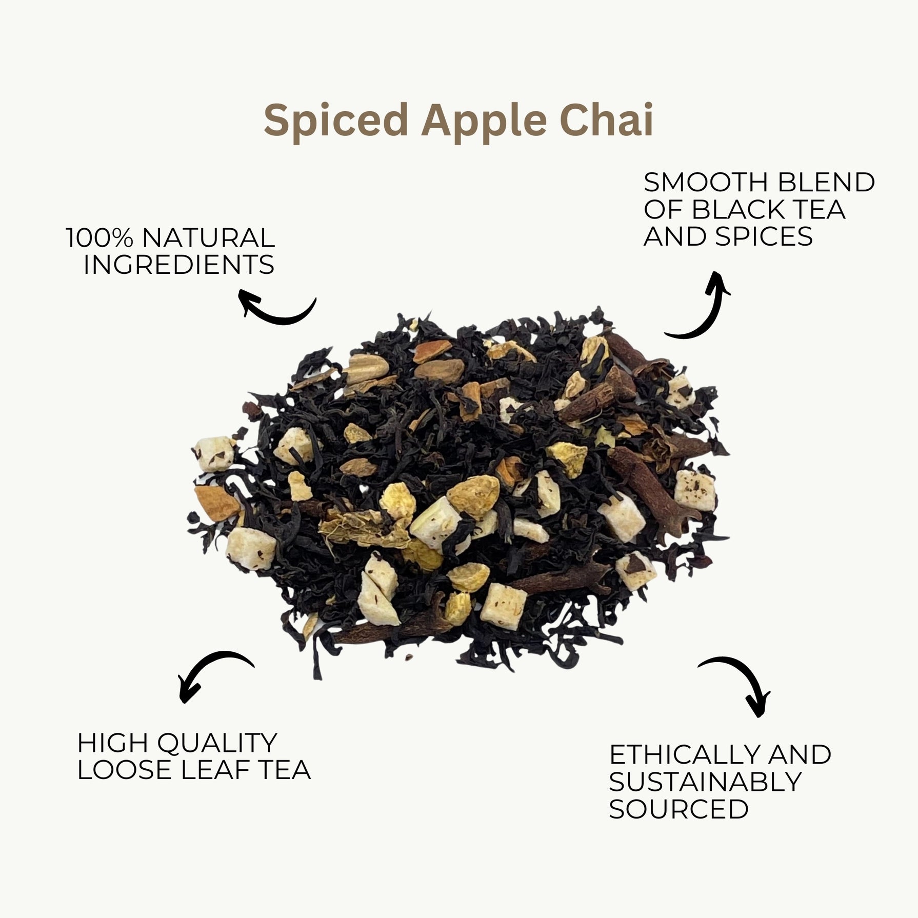 Spiced Apple Chai - Black Loose Leaf Tea - 100g