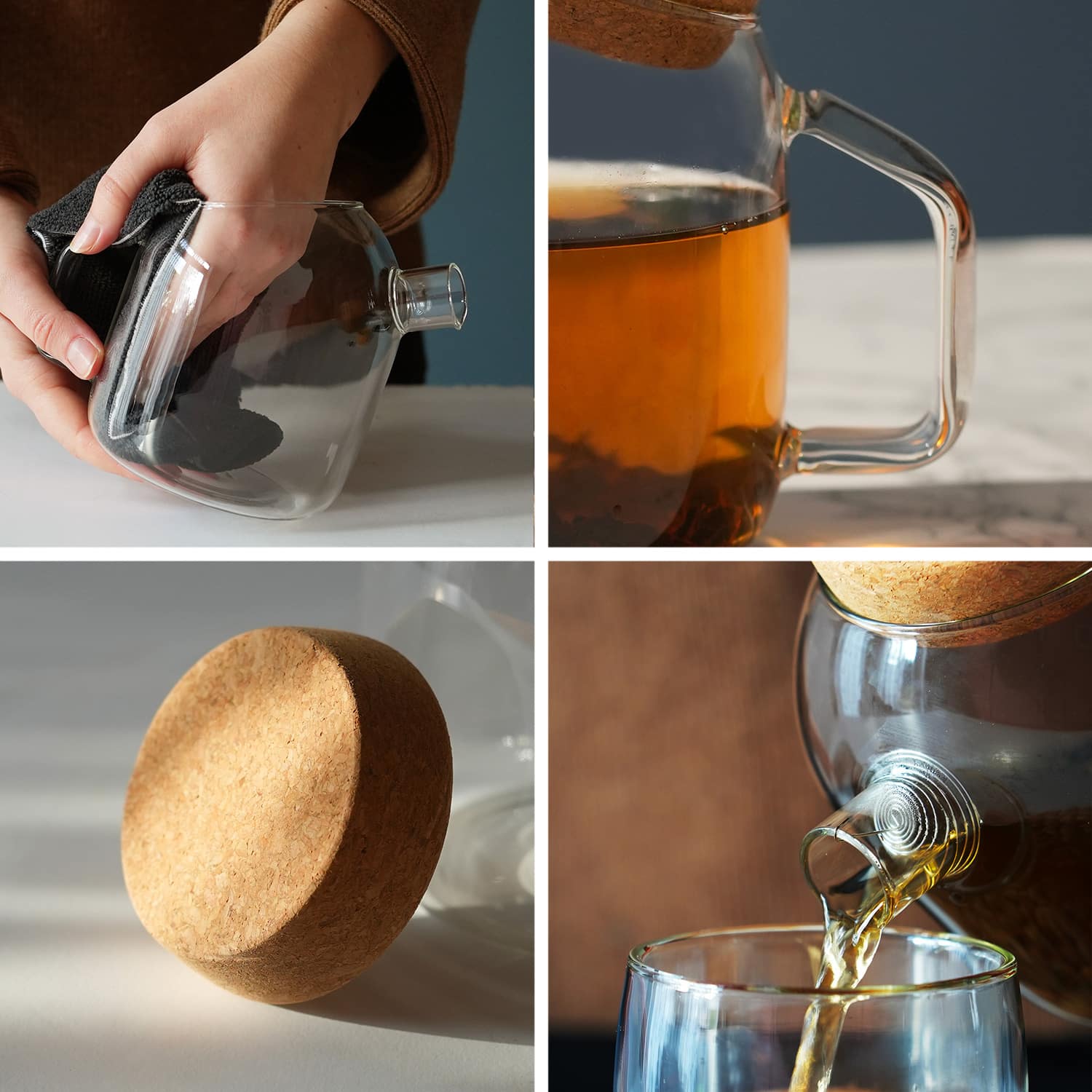 800ml Glass Teapot for Two