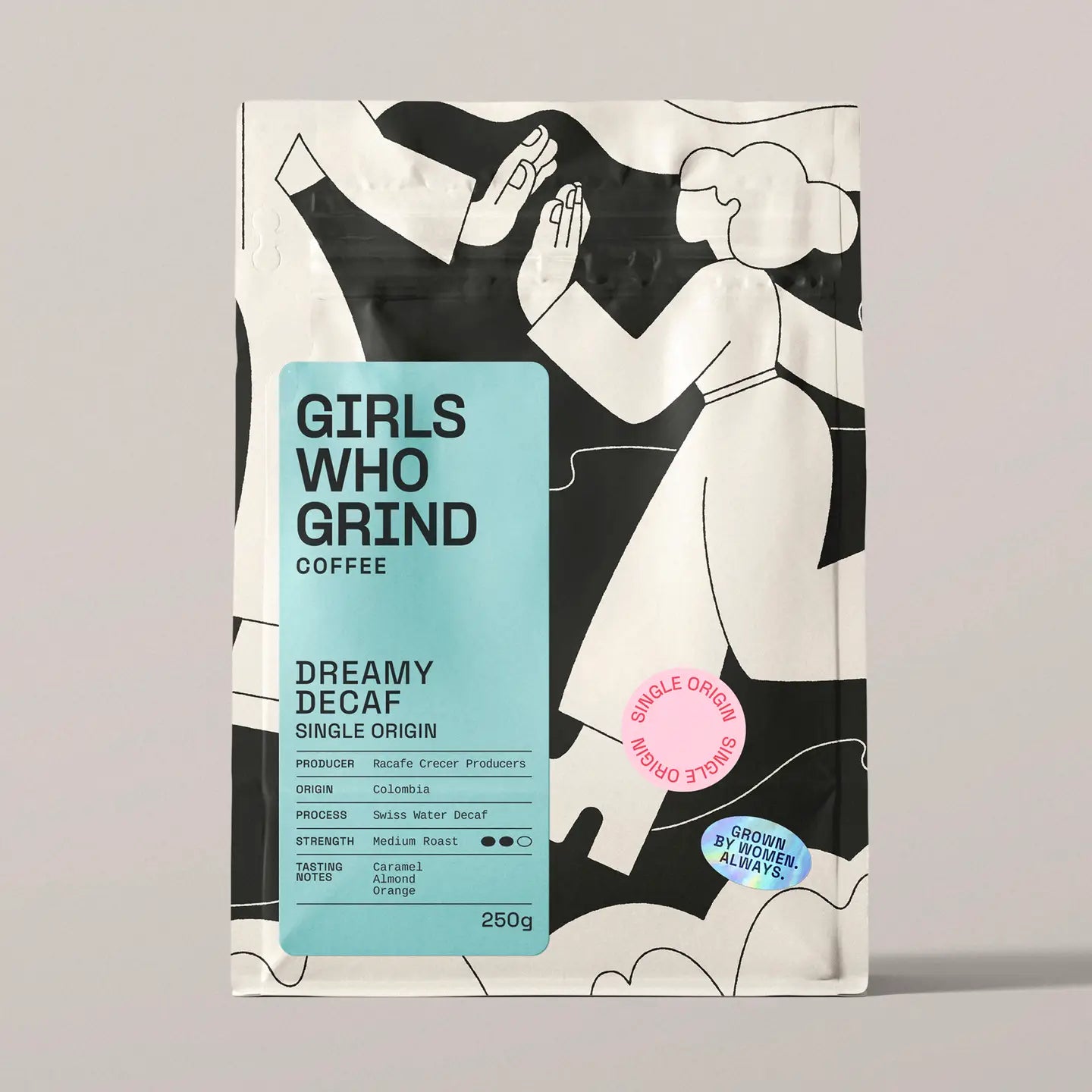 Gilrs who Grind - Dreamy Decaff  - French Press 250g